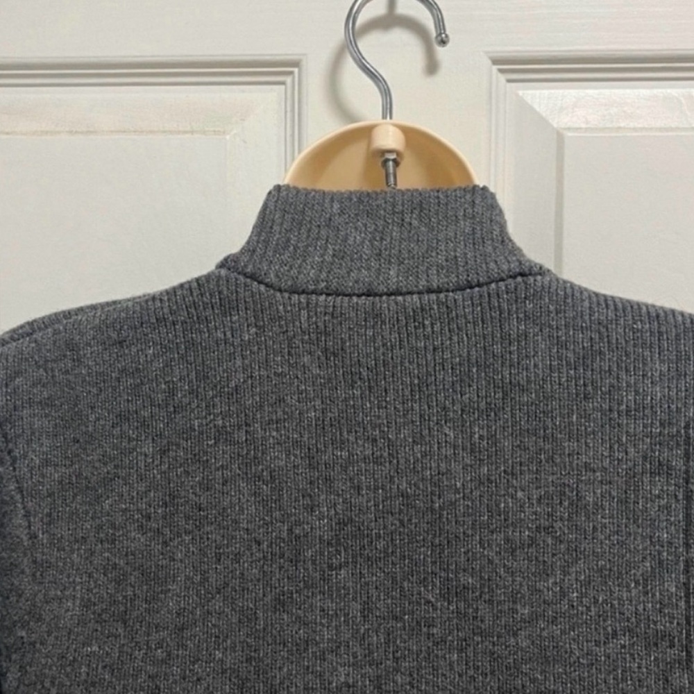 Rag & Bone Knit Wool/Cashmere Blend Cardigan Preppy Black/Grey Stripe -Med - EUC - Picture 6 of 8